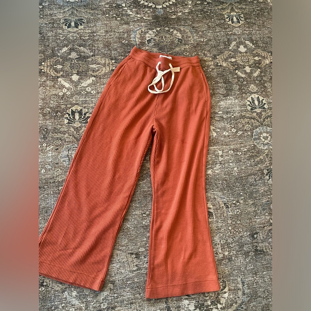 Charlie holiday waffle lounge pants size 4